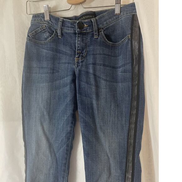 Rock & Republic Women's Denim Jeans Size 6 Leg Stripe - Picture 2 of 6